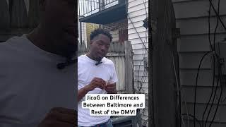 JicoG on the Differences Between the DMV and Baltimore Rap Scene! #dmv #baltimore #rap #interview