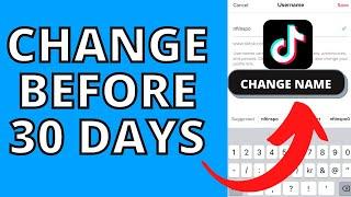 How To Change TikTok Username Before 30 Days (EASY 2022)