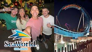 Seaworld Orlando's NEW Affordable Holiday Event | Riding All Roller Coasters