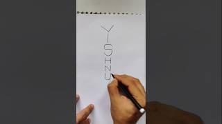 Quick simple and easy drawing of lord Vishnu using the word VISHNU/Lord Narayan drawing