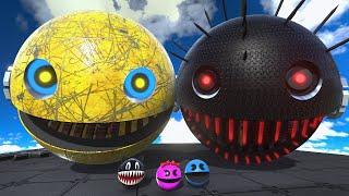 Ms-Pacman & Robot Pacman VS Spiky Monster Pacman #4