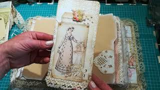 Shabby chic Jane Austen journal, Mixed media journal and crafter pack SOLD