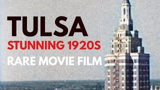 Tulsa Skyline 1929 - Amazing historic view of American City [COLORIZED]