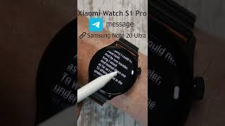 Xiaomi Watch S1 Pro receiving a Telegram message #xiaomiwatchs1pro