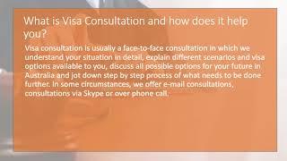 Visa Assessment vs. Visa Consultation