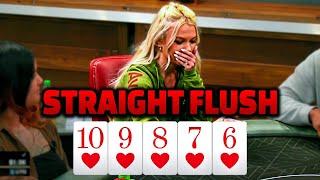 Straight Flushes vs Huge Poker Hands