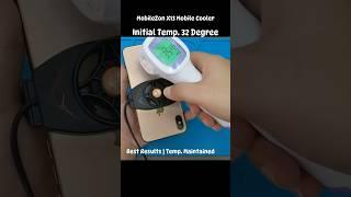 Temp.Test | MobileZon X13 Mobile Phone Cooler Radiator Cooling Fan For Gaming #shorts #shortsvideo