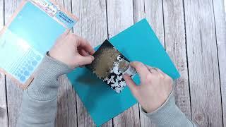 Fun Stencilling Technique - Faux Gilded Metal for Paper Crafts