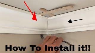 How To Install Crown Molding (actually installing miters)