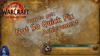 Not So Quick Fix: War Within Achievement