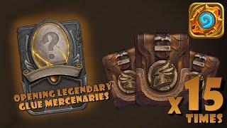 Hearthstone (by Blizzard Entertainment) - Opening Legendary Glue Mercenaries & Mercenaries Pack!