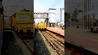 New yellow track maintenance machine #trackmachine #indianrailways #youtubeshorts #shyam_hembram