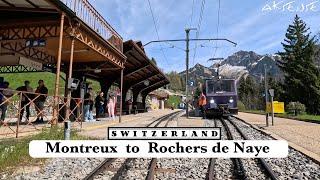 Driver View - Montreux to Rochers de Naye Switzerland | Train Cab Ride | 4K HDR Video