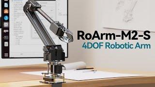 Waveshare RoArm-M2-S, Desktop Robotic Arm Kit, High-torque Serial Bus Servo, Based On ESP32, 4-DOF