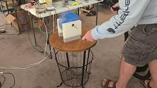 Papa Bales got another idea this rotor/motor generator runs on 2hp vacuum in reverse (air)
