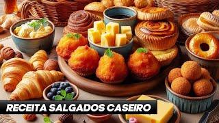 RECEITA MASSA SALGADOS FRITOS NO PREPARO DE COXINHA CASEIRA