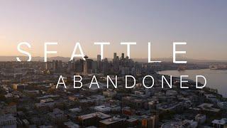 Seattle Lockdown: The Empty Streets of America. 4K Aerial.