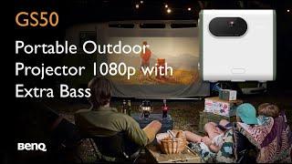 BenQ GS50 Portable Projector with 2.1 Channel Speakers with Extra Bass!!!