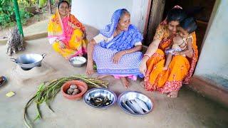 গরম ভাতের সেরা খাবার- ইলিশের লেজা ভর্তা,গাঁটি কচুর ভর্তা ও মাঠের কই দিয়ে লতি রান্না |