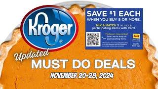 *SWEET!* Kroger UPDATED (Again) Must Do Deals for 11/20-11/28 | $1 Coffee, $.49 Cream Cheese & MORE