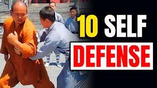 10 Shaolin Kung Fu Self Defense Techniques| How To Protect Yourself?!