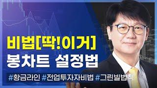 비법[딱!이거] 봉 차트 설정법. 캔들차트 분석 첫 걸음