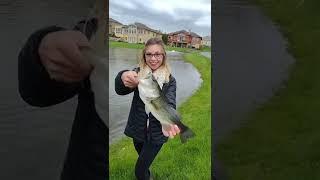 Fishing Girl gets a nice Bass