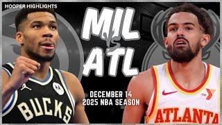 Milwaukee Bucks vs Atlanta Hawks Full Game Highlights | Dec 14 | 2025 NBA Season