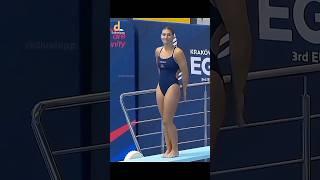 Emilia Nilsson Garip Stunning Springboard Dive!  #diveleap