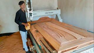 This wooden door design is very beautiful/2D This door design is an updated model/CNC machine design