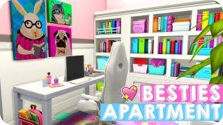 TEEN BESTIES APARTMENT | Sims 4 Speed Build