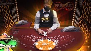 We Took another $500 to the Free Bet Blackjack Table | Budget Blackjack #6