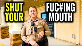 Karen Female Cop Goes Crazy! Police Breaking Rights - First Amendment Audit