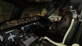 First Flight in Microsoft Flight Simulator 2024! Default B787-10 Long Haul Los-Angeles to Amsterdam