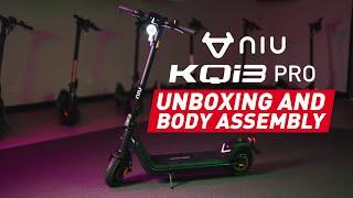 NIU KQi3 PRO Electric Scooter Unboxing and Setup