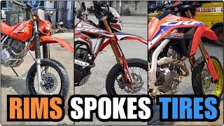 MOTARD CONVERSION PARTS - XR200 - CRF150L - CRF300L  - Rims, Spokes, offsets and Tires