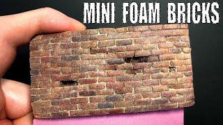 Make and Paint Realistic Bricks From Styrofoam