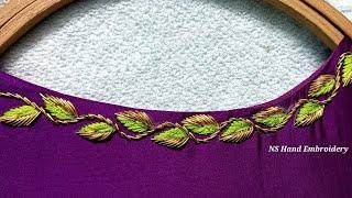 Normal Needle work On Stitched Blouse | Hand Embroidery | Maggam works