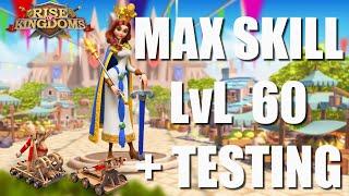 Commander spotlight Matilda of Flanders at level 60 and MAX skill + testing - Rise of Kingdoms