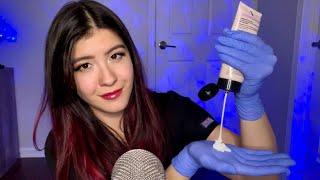 ASMR Wet XS Gloves and Mouth Sounds 