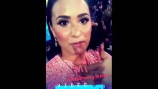 Demi Lovato on MTV's VMA live snap chat