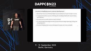 DappCon 2023: Gno.land: The key to perpetual transparency - Manfred Touron