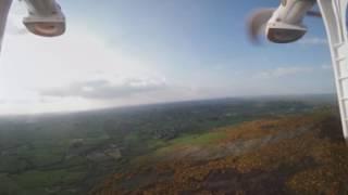 Drone flight over Slieve Glah, Cavan, Ireland with 360 camera.