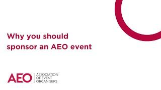 Why you should sponsor an AEO event