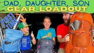 GEAR LOADOUT! Dad & 2 Kids Backpacking | Gear we’re taking for my son’s first backpacking trip