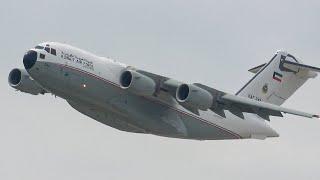 Kuwait Air Force C-17 Globemaster III Takeoff at Chicago O'Hare Airport (ORD)