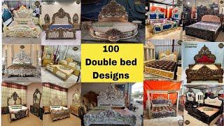 100 Designs of Double Bed || Antique Handmade Teak Wood Carving Furniture || Luxury Furniture Art