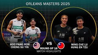 Hoo Pang Ron Cheng Su Yin vs Ming Che Lu Hung En Tzu Orleans Master 2025 Badminton