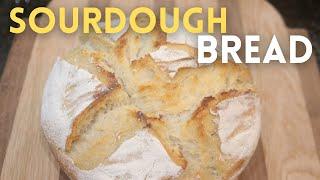 How To Make A Traditional Sourdough Bread Simple And Easy.