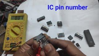 how to identify ic pin number | ic pin number BY BIPLOB ELECTRONICS